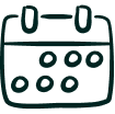 Calendar icon for fast delivery
