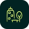 Office building icon for the 3D model