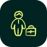 Businessman icon for a senior team