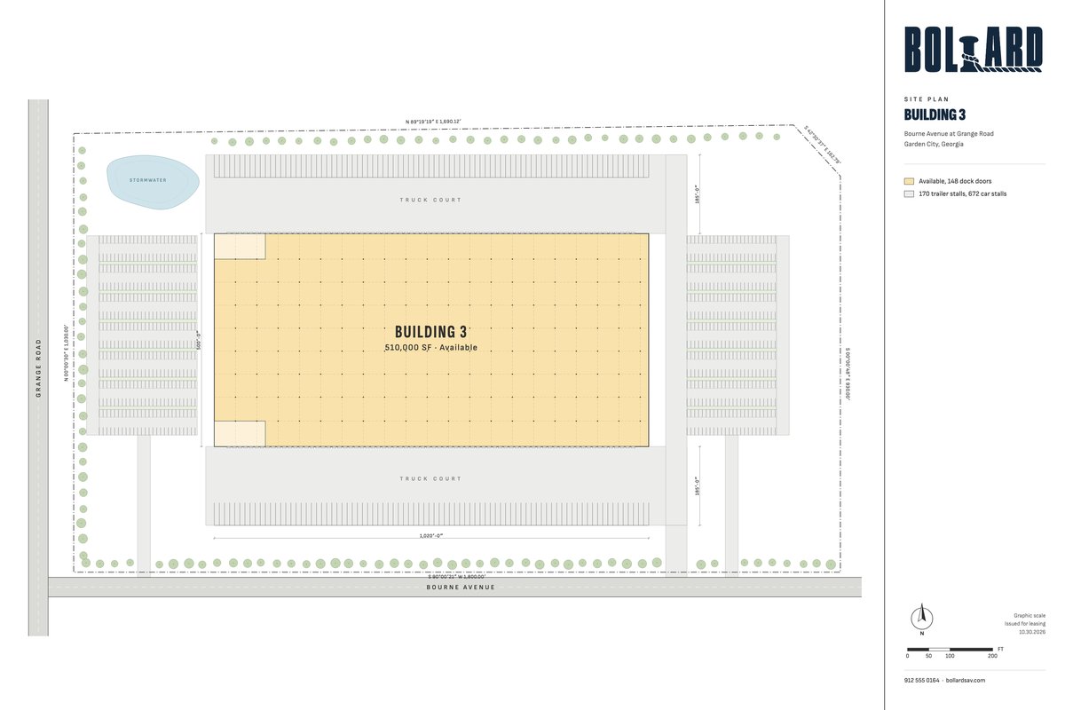 Bollard engineered site plan