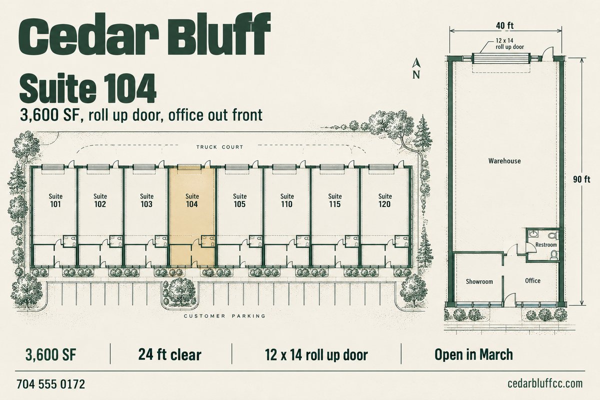 Cedar Bluff Suite 104 floor plan