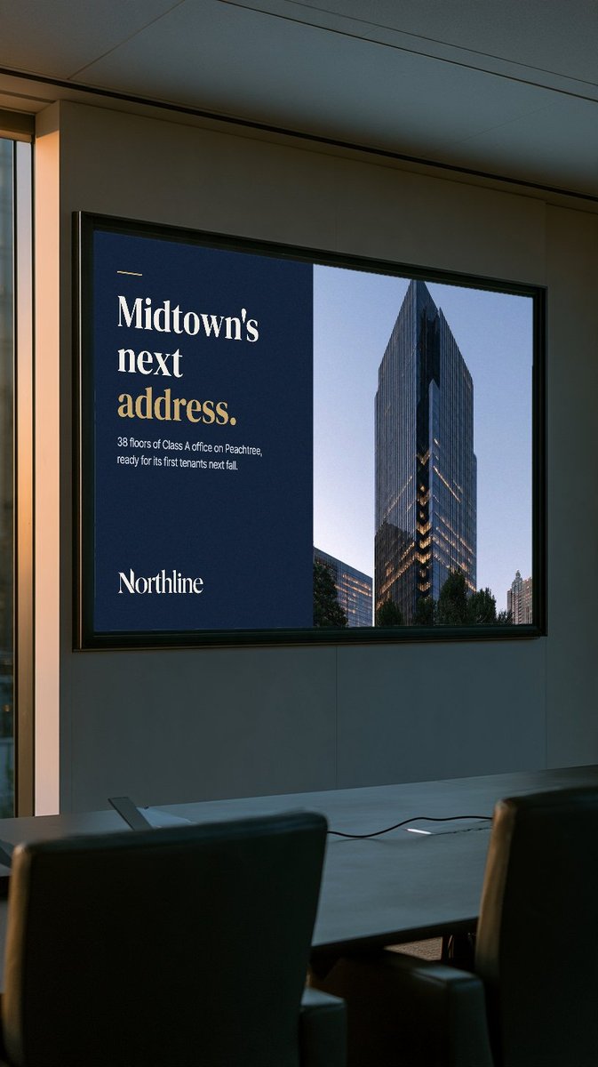 Northline pitch deck on a conference room screen