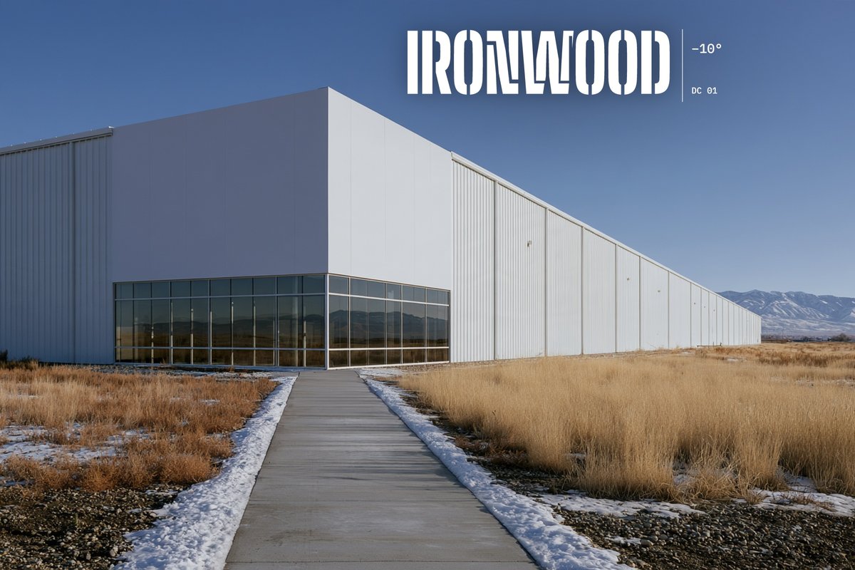 Ironwood logo on a cold storage warehouse