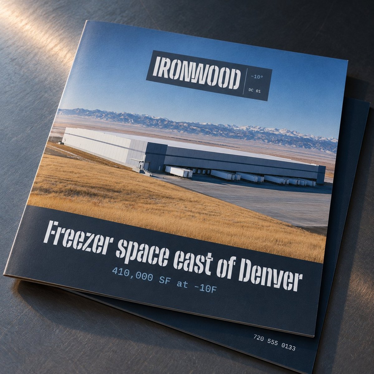 Ironwood brochure cover on a table