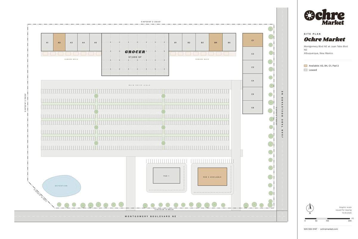 Ochre Market engineered site plan