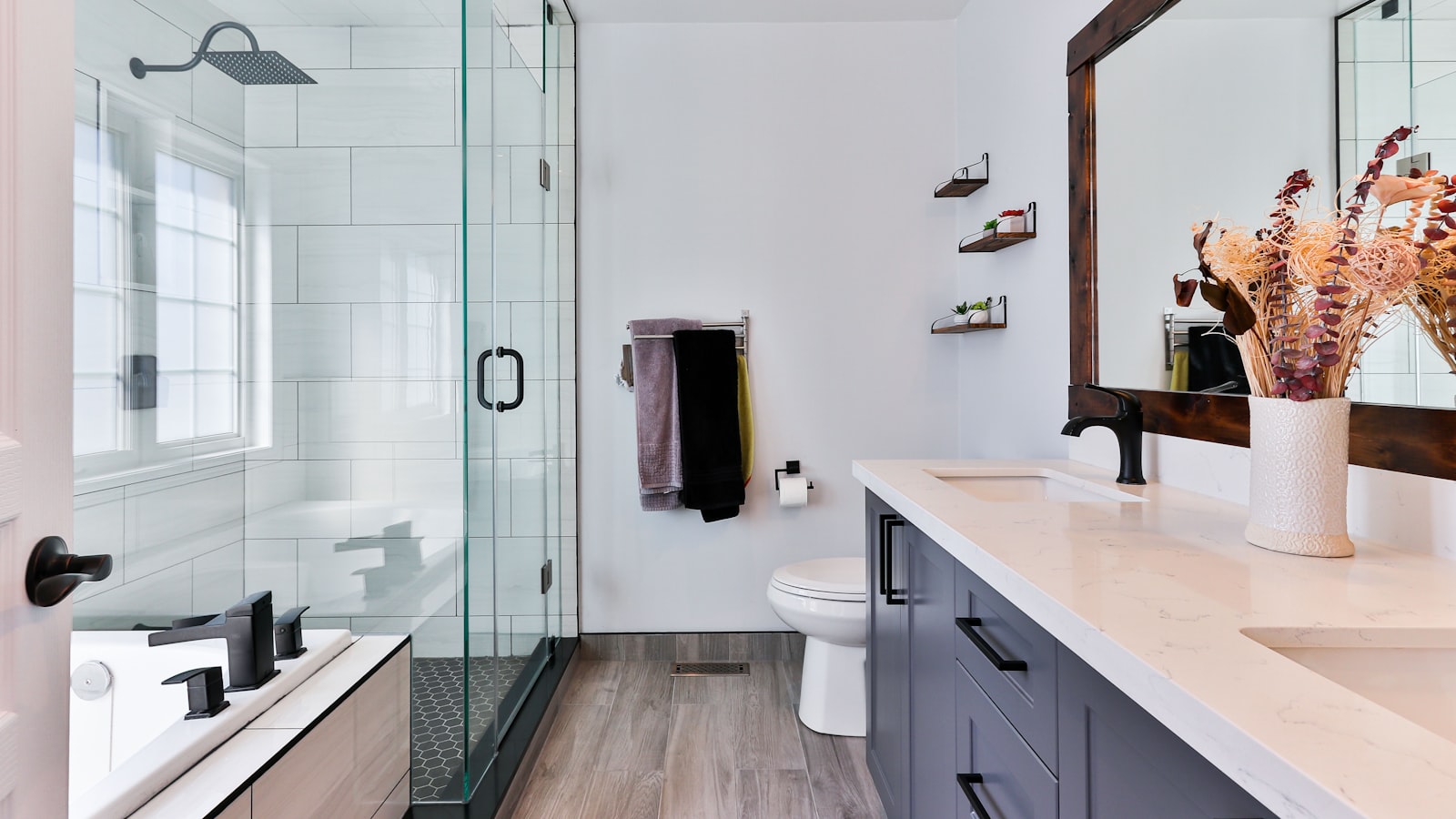 Salle de bain rénovée, exemple de réalisation d'artisan