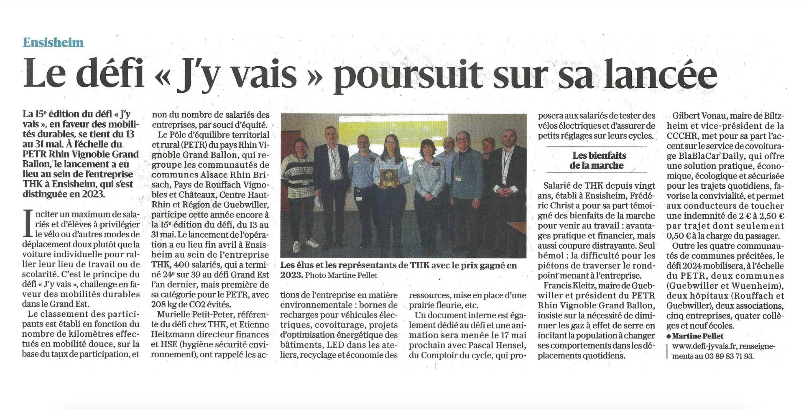 Article Journal l'Alsac DNA