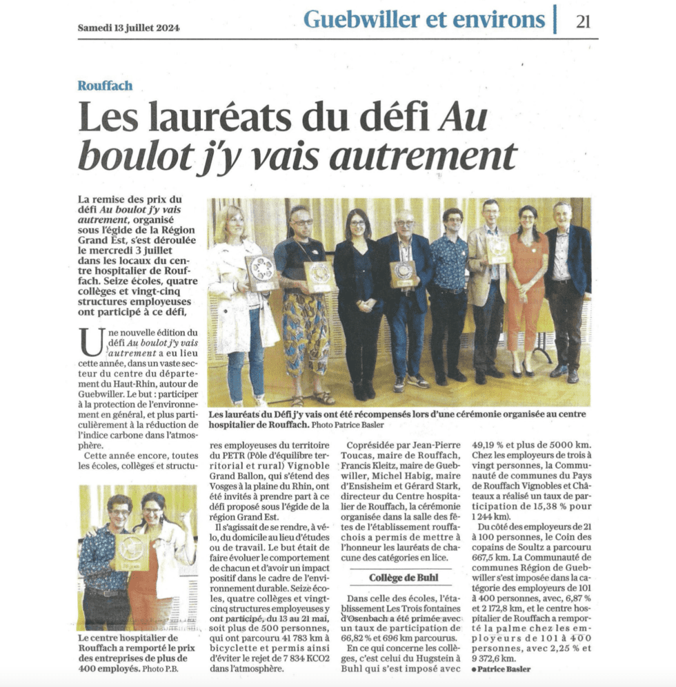 Article Journal d'Alsace DNA DJV 2024