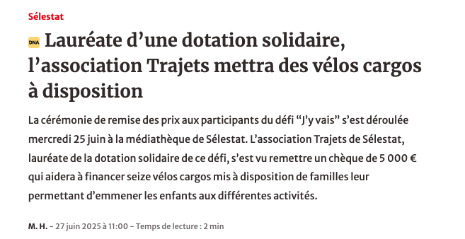 Article DNA Sélestat DJV 2025