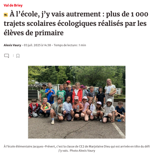 Article Républicain Lorrain DJV 2025