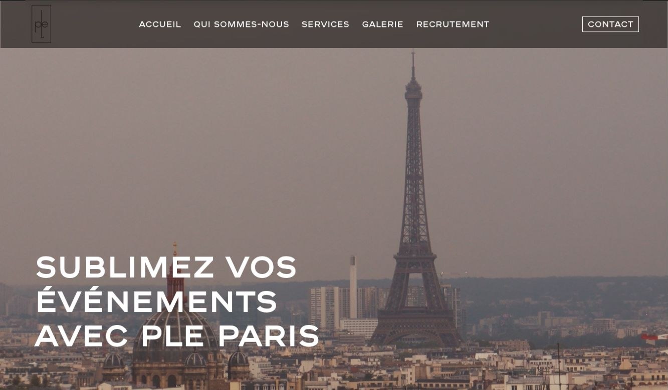 Capture du site PLE Paris