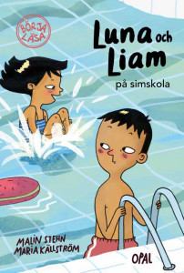 Luna och Liam på simskola
