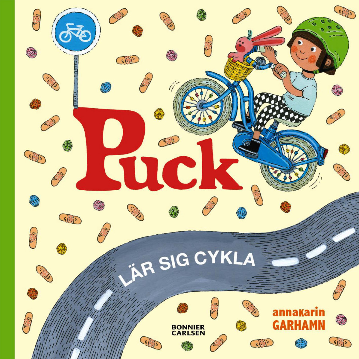 Puck lär sig cykla