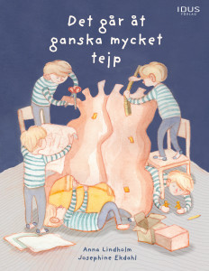 Det går åt ganska mycket tejp