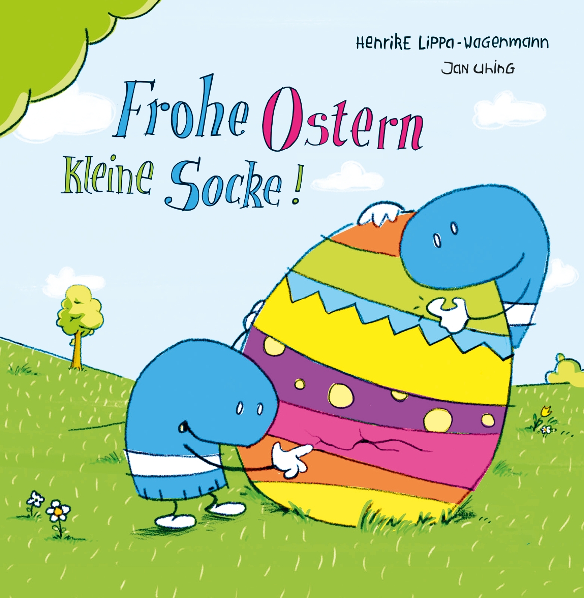 Frohe Ostern kleine Socke