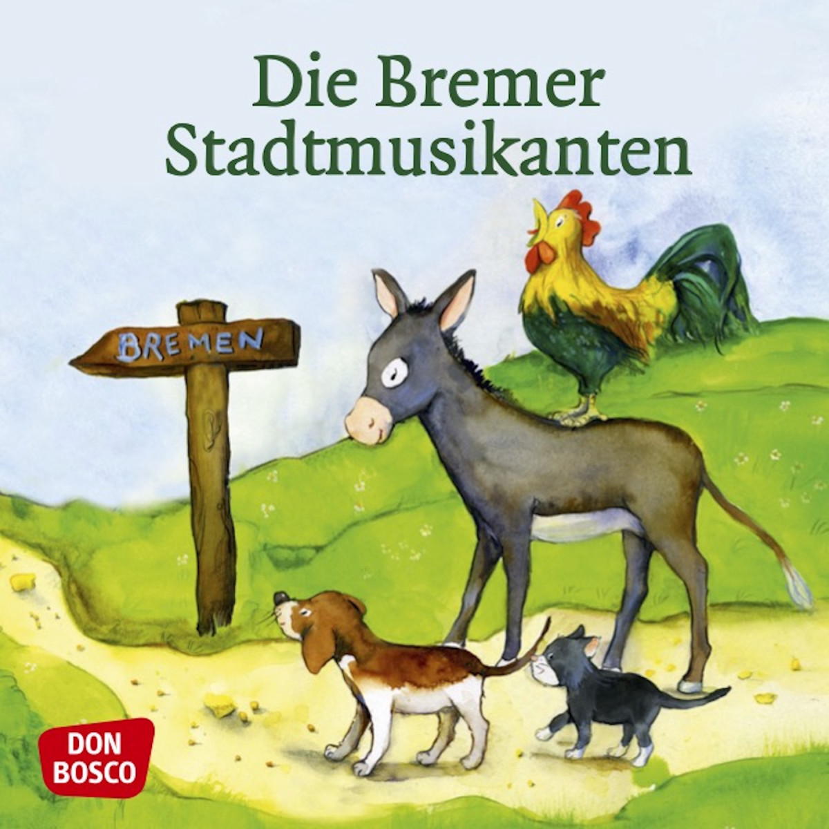 Die Bremer Stadtmusikanten. Mini-Bilderbuch