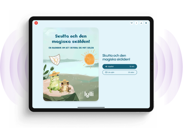 Boken Kerstin går och handlar på en padda i Lylli-appen