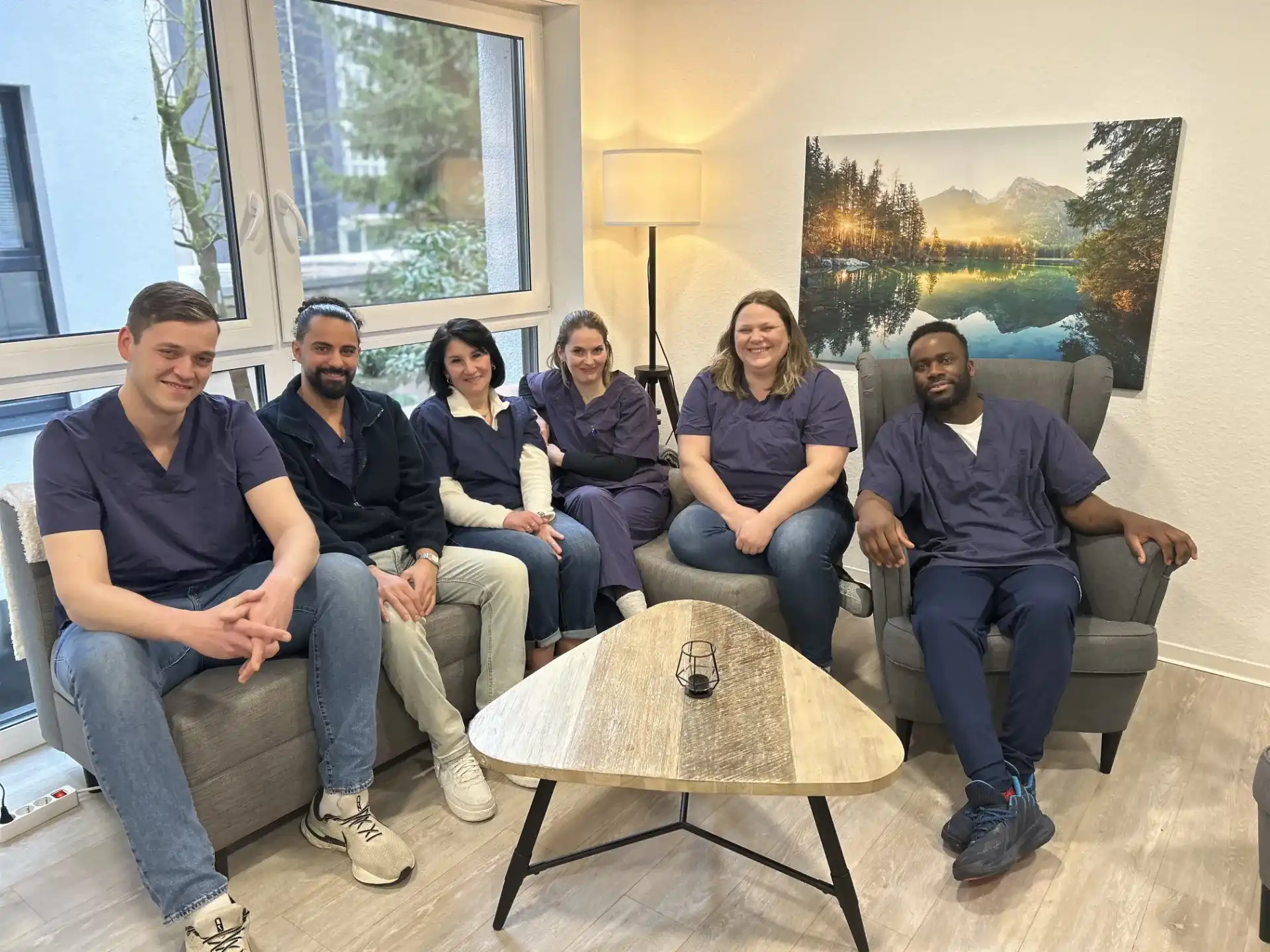 Pflegekräfte-Team der Wohngemeinscahft