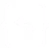 Weißes Symbol mit geschweiften Klammern um zwei Sterne auf schwarzem Hintergrund.