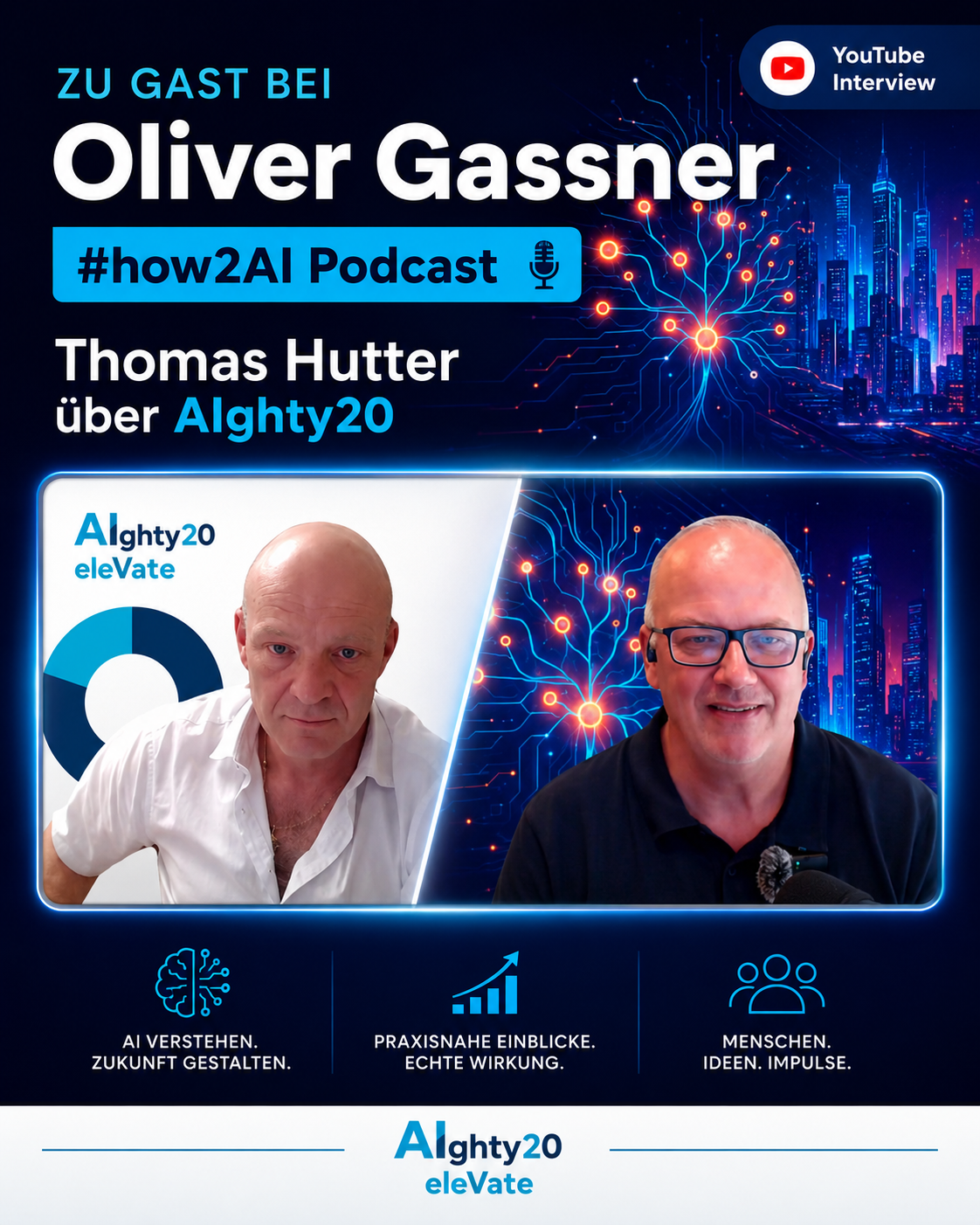 Thomas Hutter im Podcast-Talk mit Oliver Gassner über KI und Effizienz