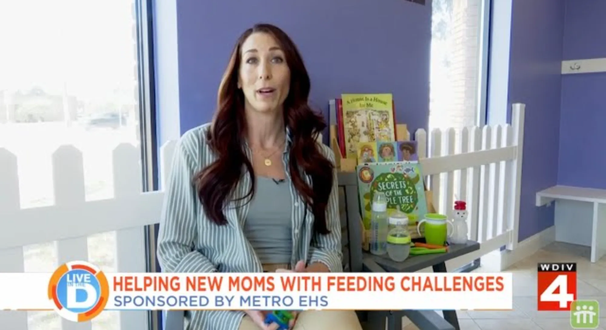 A lactation consulting talking about challenges new moms face with feeding their baby and how MetroEHS can help