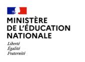 Logo du Ministère de l'Éducation nationale avec les mots Liberté, Égalité, Fraternité.