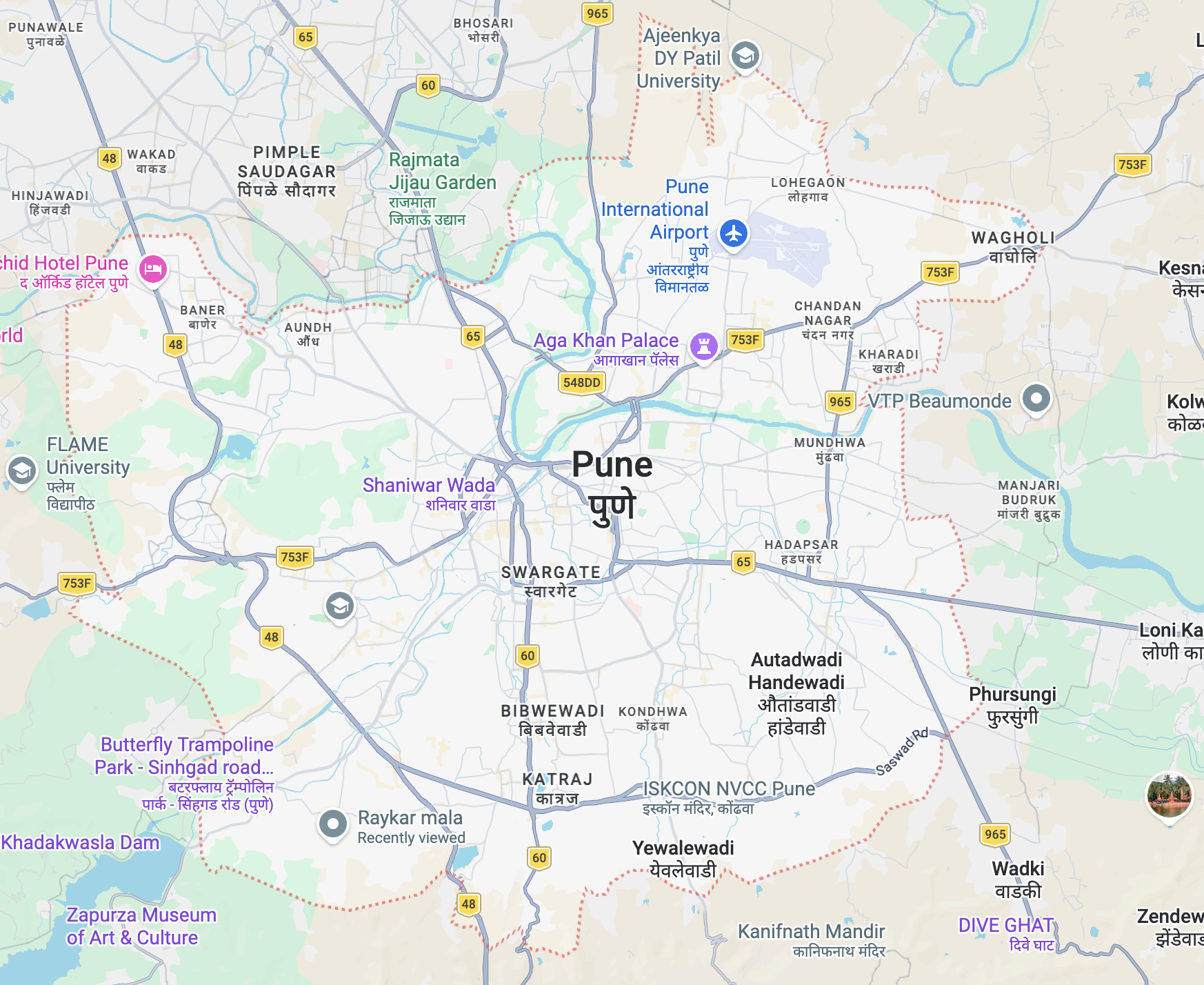 Pune Map
