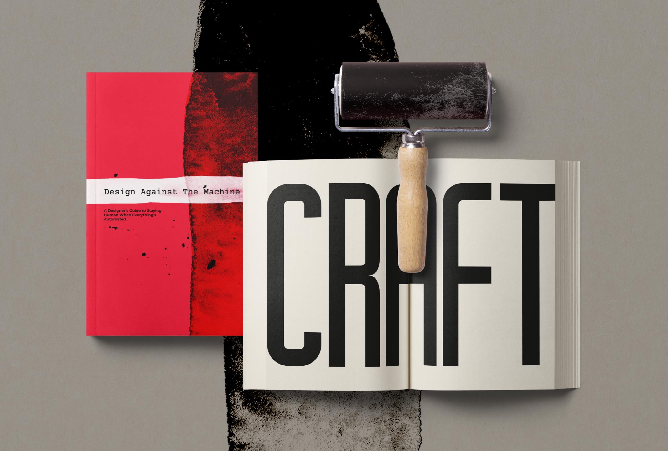 Craft-focused brand design mockup