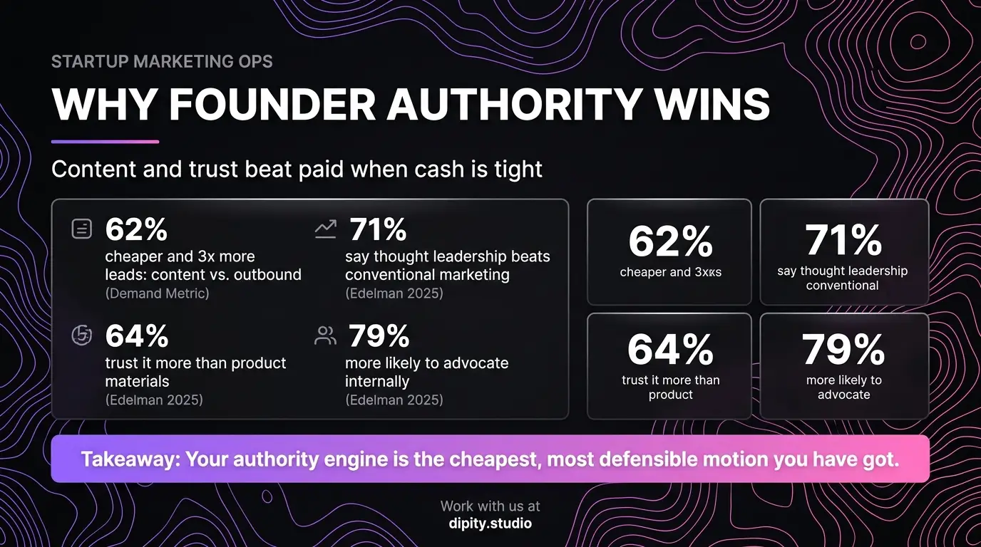 Why founder authority wins - content and trust beat paid