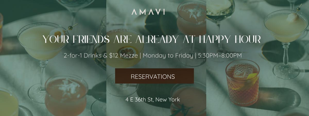 amavi nyc happy hours