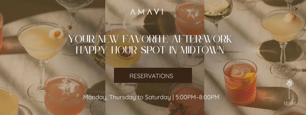 late happy hour miami amavi
