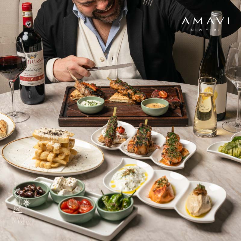 couples dinner NYC amavi