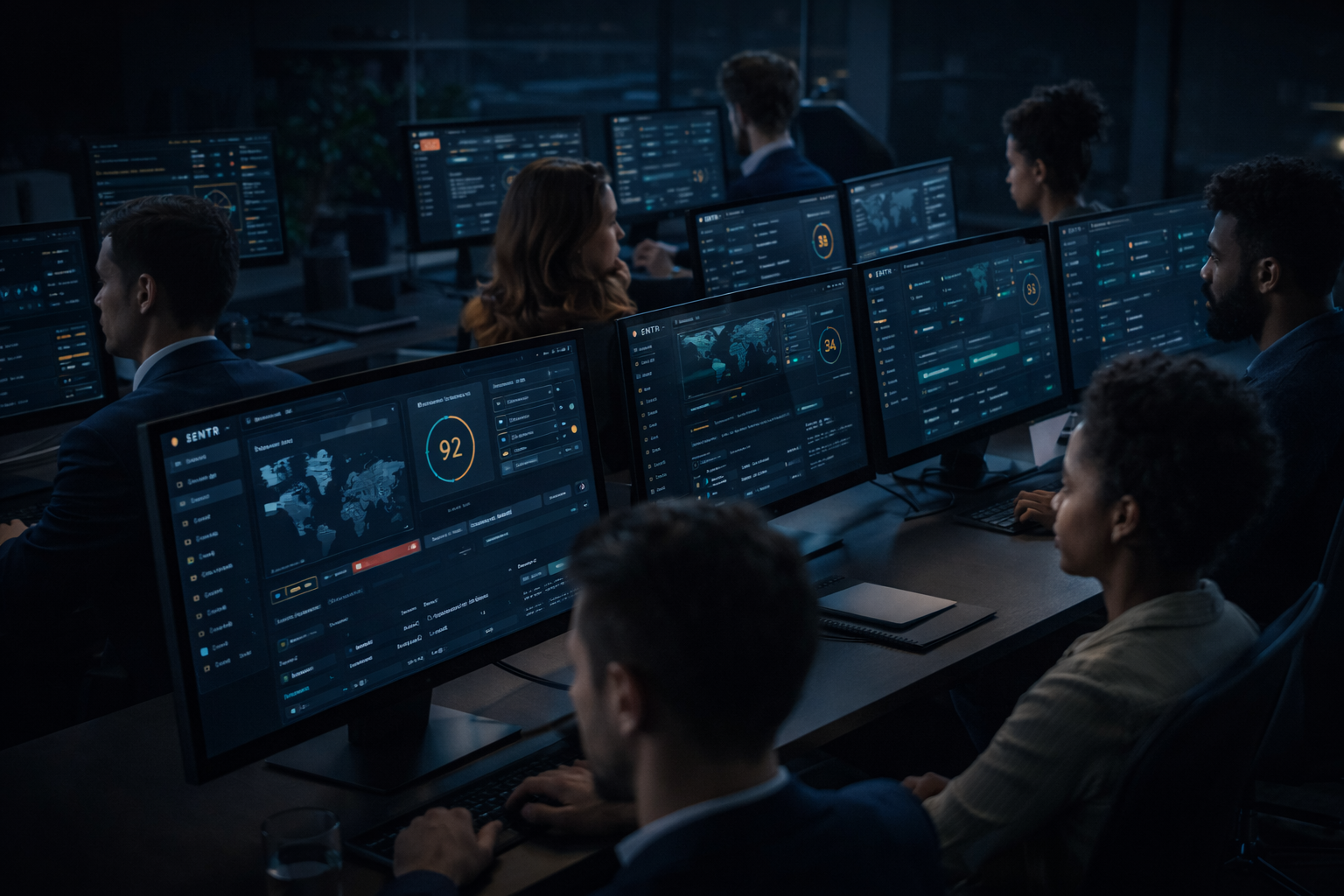 image of team discussion (for a hr tech)