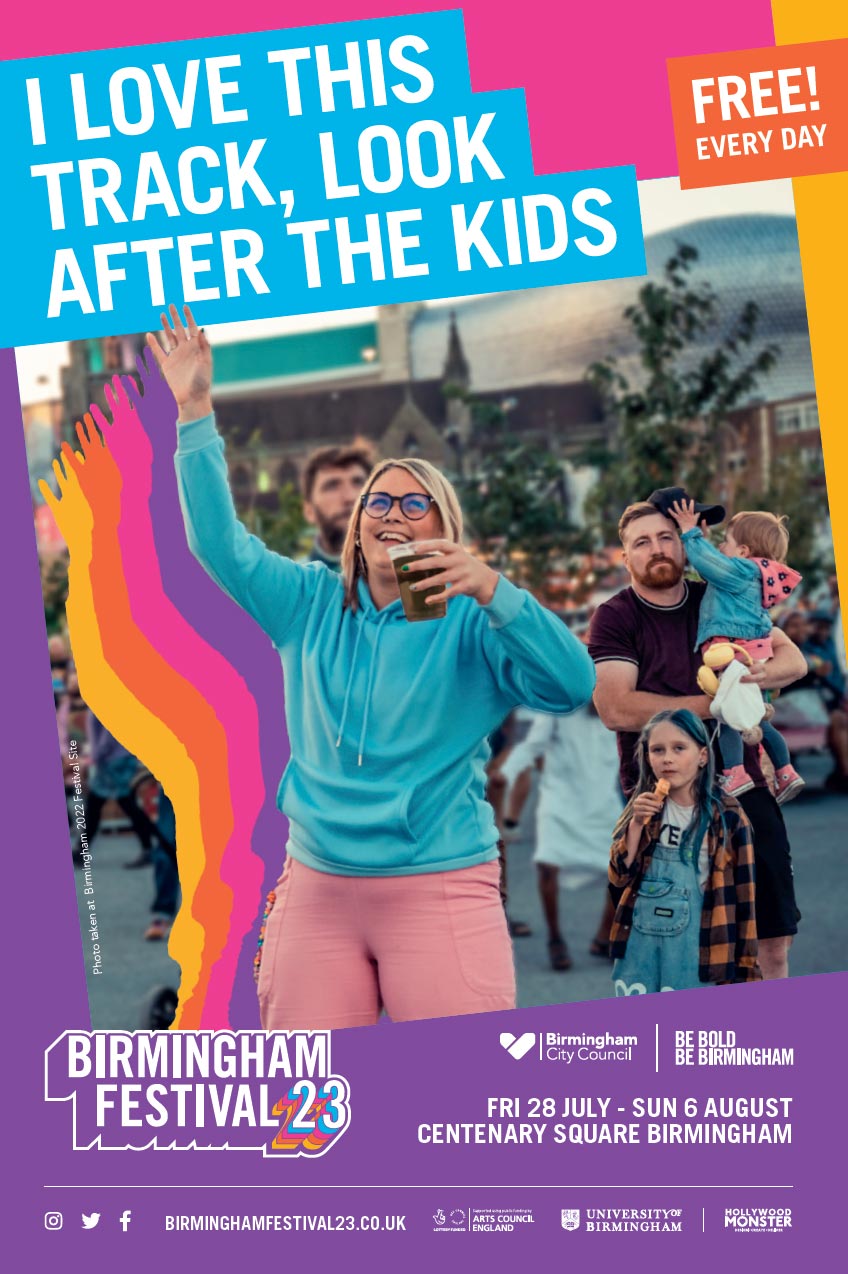 Mum is throwing some shapes to the music as the family looks on.