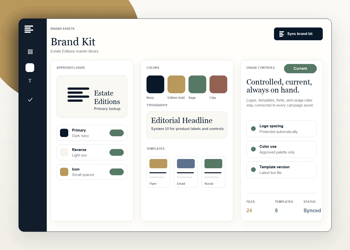brand kit mockup