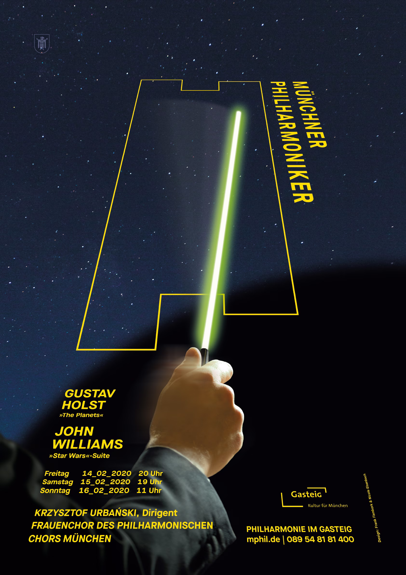 Plakat Münchner Philharmoniker im Star Wars Stil
