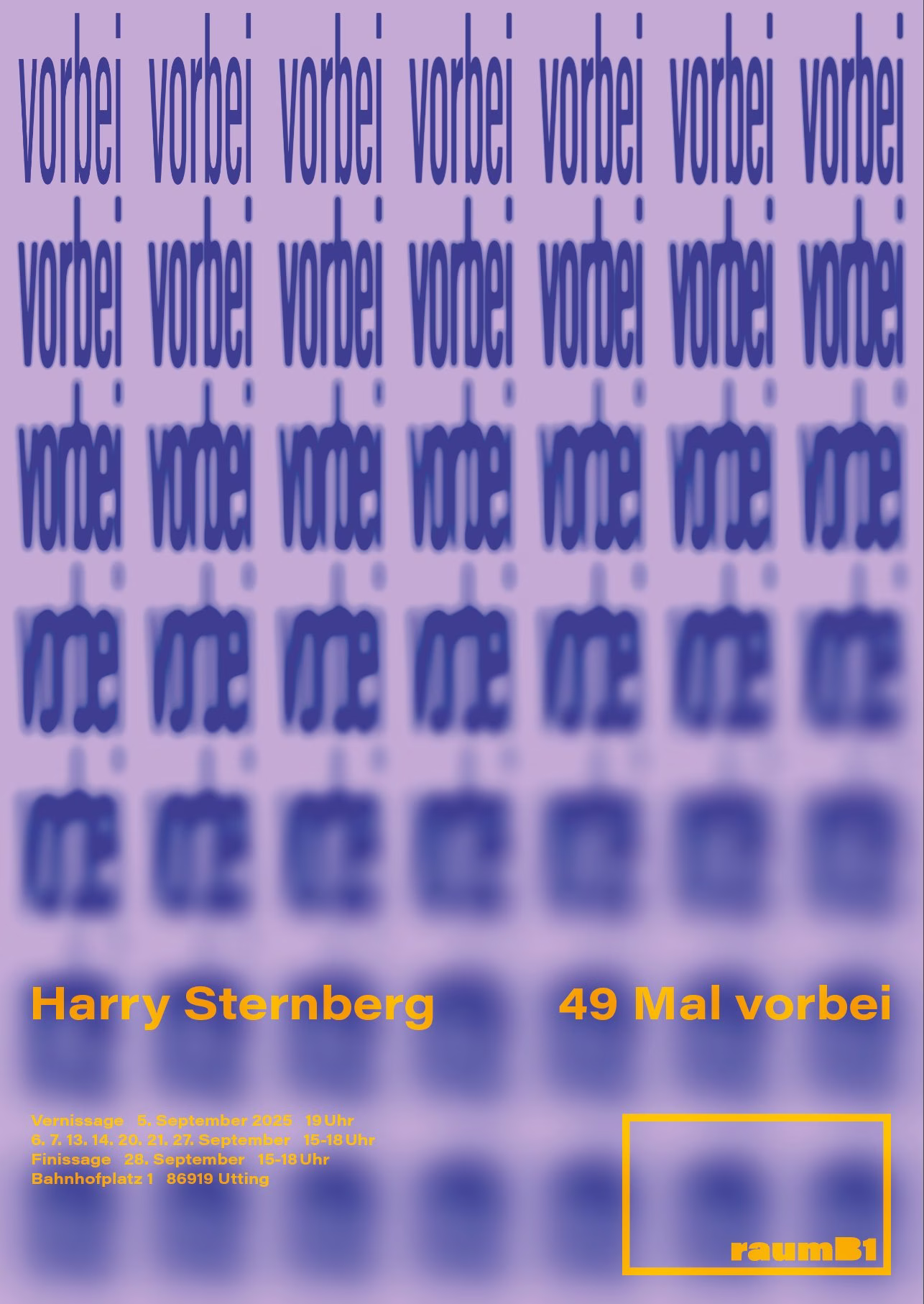 Plakat Harry Sternberg „49 Mal vorbei“