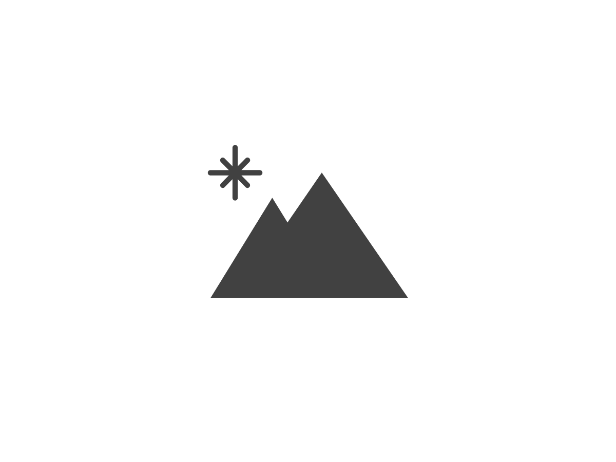 Logo Sternberg: dunkelgraue Berge mit Stern