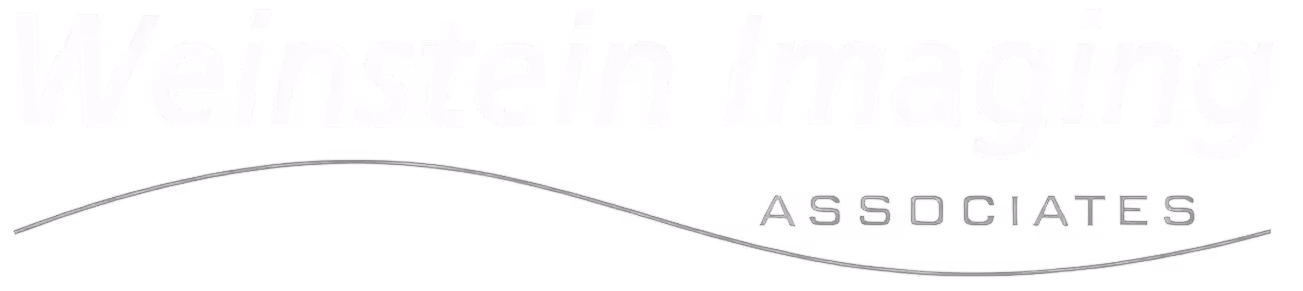 Weinstein Imaging Associates logo with a curved line beneath the company name.