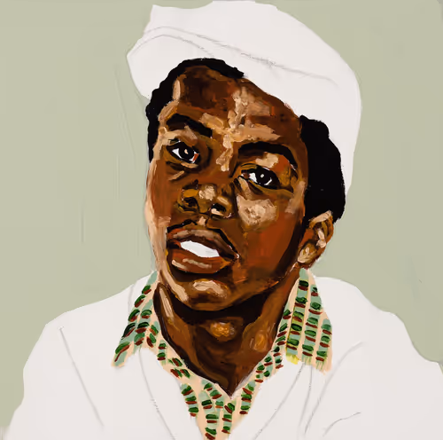 Boy with Herringbone Hat