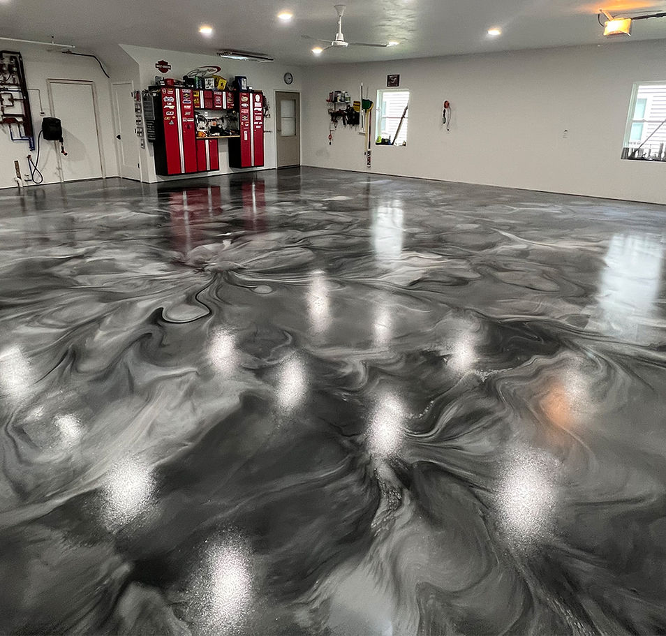 Metallic Epoxy Floors in Muskegon | Gordon Painting