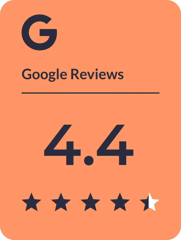 Google Reviews 4.4 stars