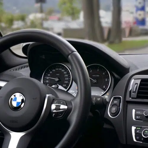 Inside of a passenger vehicle