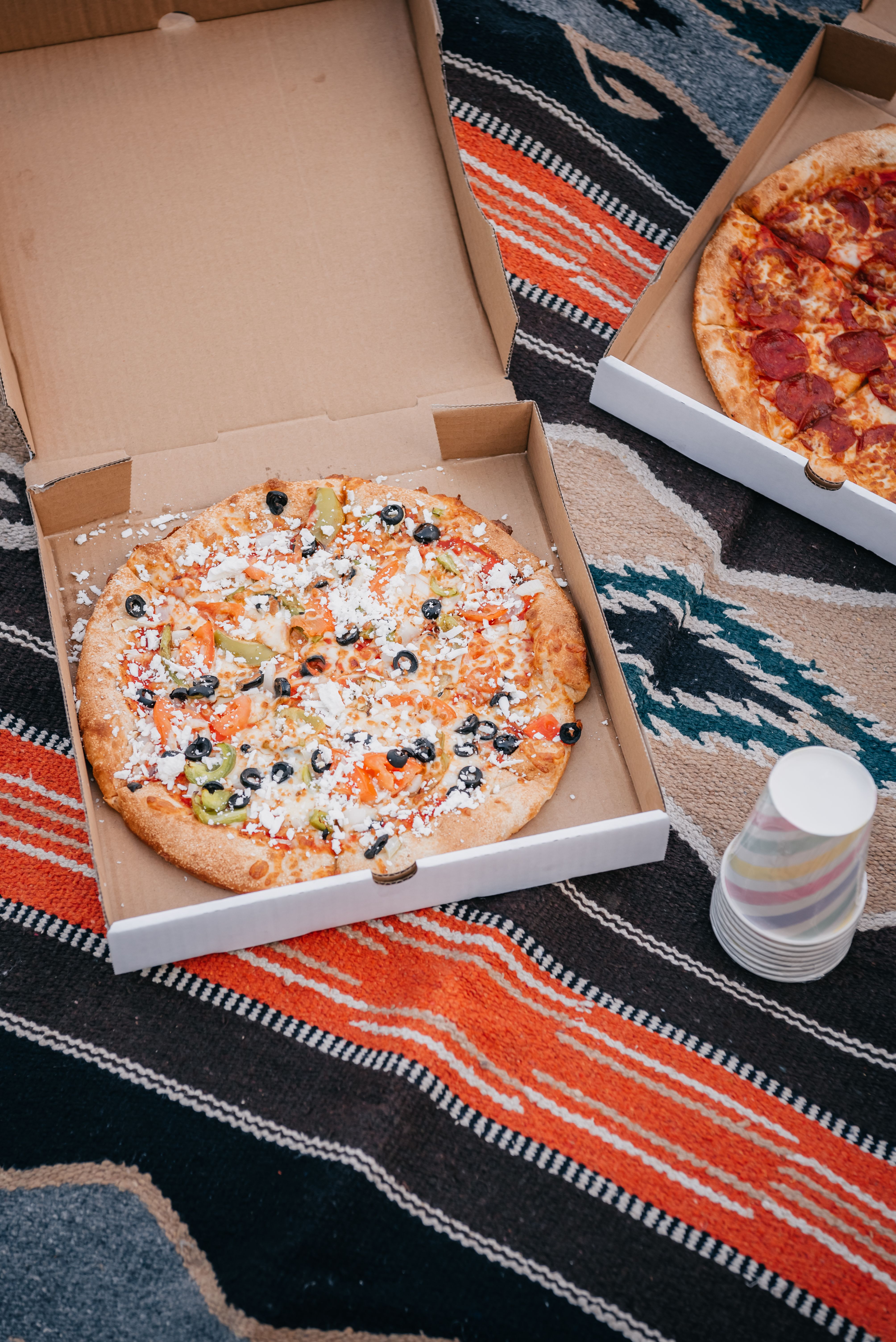 Pizza in Kartons als Beispiel für Branded Packaging