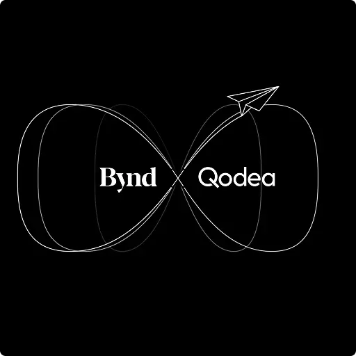 The Beyond and Qodea logos side-by-side