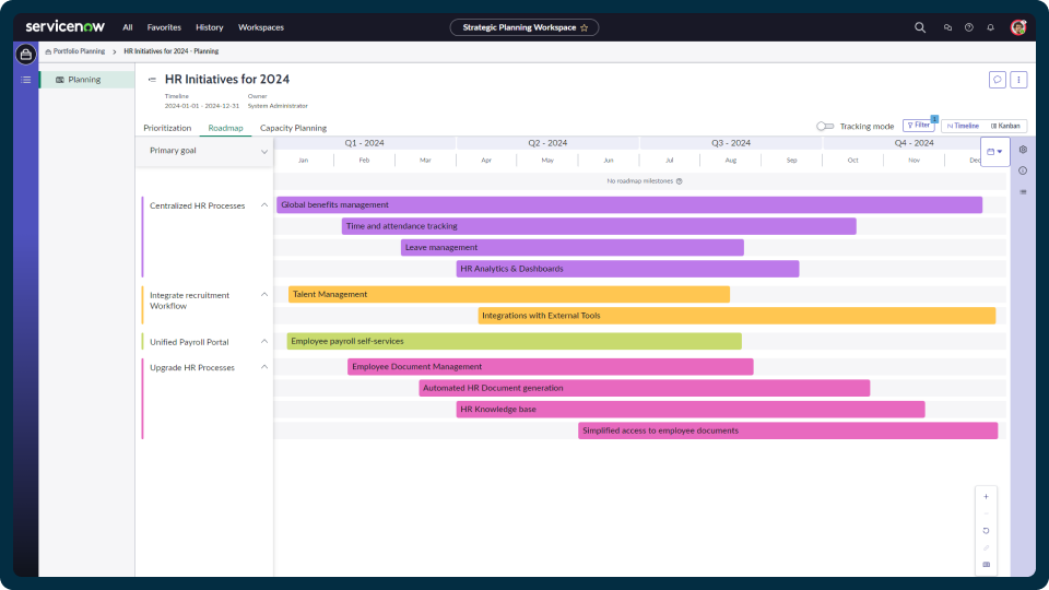 Consolidate all service instances on a single system