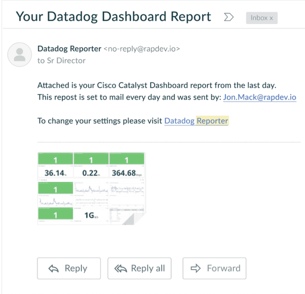 PDF Reporter integration dashboard screenshot 2