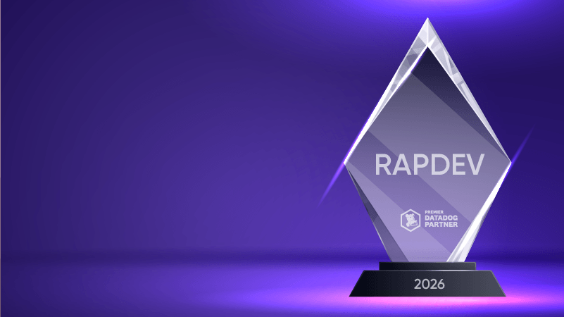 Thumbnail graphic for the resource 'RapDev Wins Datadog Partner of the Year for Record Fifth Consecutive Year'