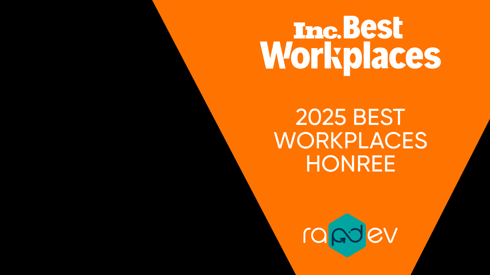 Thumbnail graphic for the resource 'RapDev Named to Inc.’s 2025 Best Workplaces List'