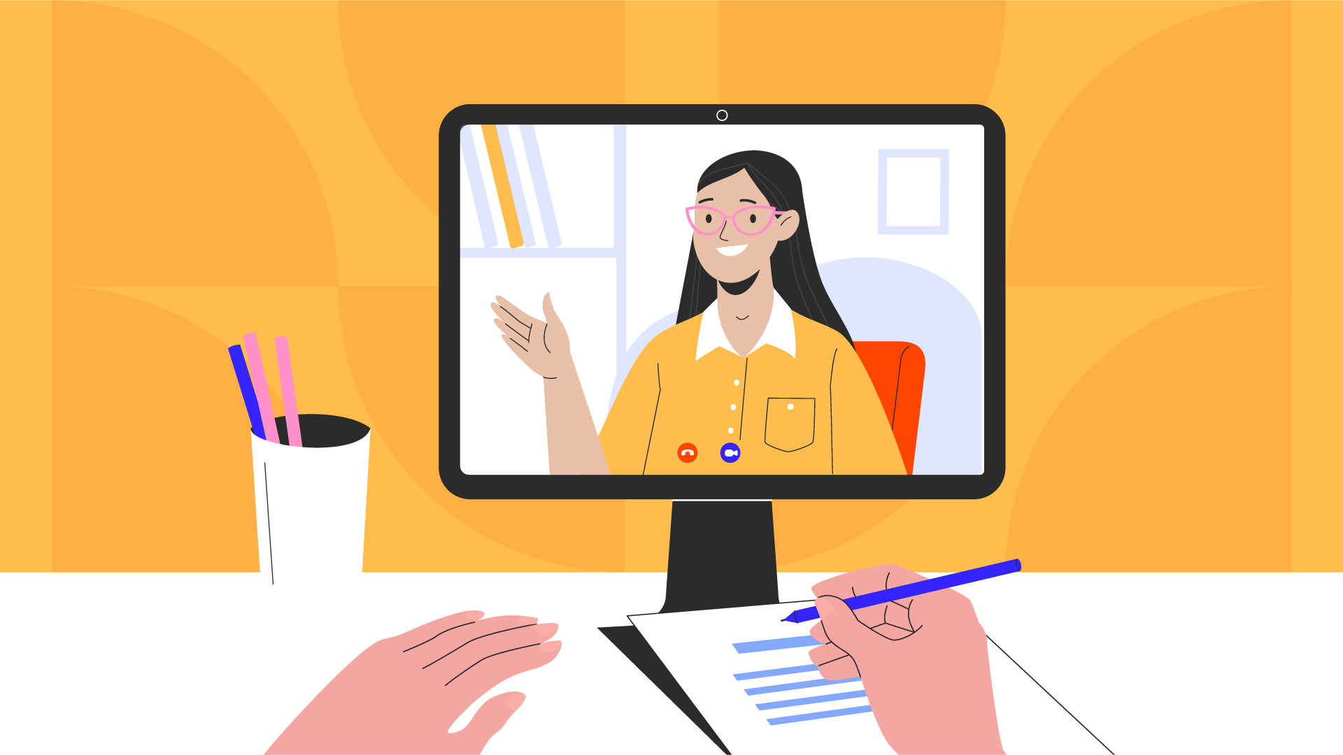 Screenshot of a Virtual Learning Environment